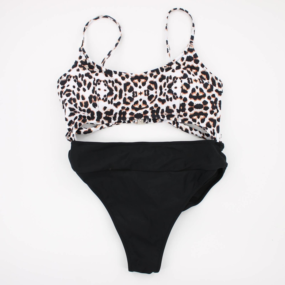 NWOT Leopard Black Monokini Sz XL